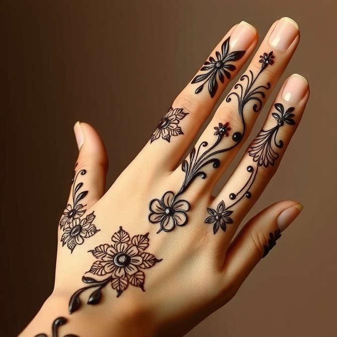 Back Hand Mehndi